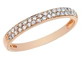 Diamond Stackable Wedding Band 1/5 Carat (ctw) in 14K Rose Gold