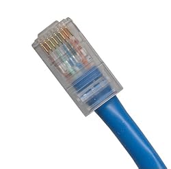 10 Ft (10ft) Cat5e Ethernet Network Patch Cable RJ45 (10 Pack) Blue