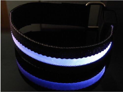 AISON(TM) Roadway Safety Flashing LED Armband Flexible Running Light Armband-(8 Color)-BLUE