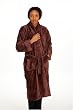 Organic Cotton Terry Bath Robe, Chocolate