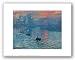 Impression, Sunrise (blue) by Claude Monet 10"x8" Art Print Poster