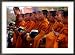 Young Monks Collecting Alms, Chiang Mai, Thailand Framed Photographic Poster Print by Jerry Alexander, 36x27