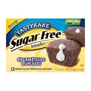 Tastykake SUGAR FREE Chocolate Cream Filled Cupcakes 2 boxes 12 per box