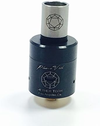 Aethertech Plume Veil Atomizer Clone RDA RBA Black W/ SS Drip Tip