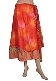 Womens Silk Sarong Gypsy Hippie Long Wraparound Skirt Wrap Around  33 X 46 Inches