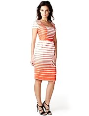 Per Una Speziale Linen Rich Striped Shift Dress