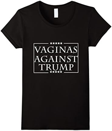 Women's Vaginas against Trump shirt Medium Black