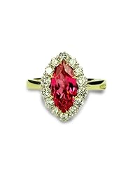 2.34cts Mahenge Spinel 18K Yellow Gold and Diamond Ring