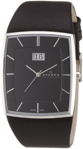 Skagen Herrenarmbanduhr Slimline Leder 567LSLB Preisvergleich