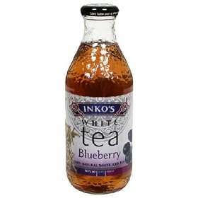 Inkos White, Tea Rtd Wht Blueberry, 16 FO (Pack of 12)