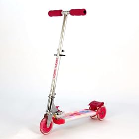 Pink Cosmic Light Flashing Deck Scooter (SV5963)