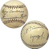 Jimmie Foxx, Al Simmons, George Earnshaw Autographed Baseball (PSA/DNA)