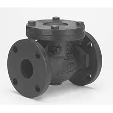Milwaukee Valve 2974-M Series Iron Swing Check Valve, Class 125, Flanged