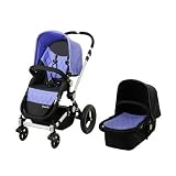 Dream On Me Acrobat - Multi Terrain Stroller and Bassinet - Purple