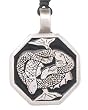 Celtic Fish Pewter Pendant Necklace