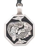Celtic Fish Pewter Pendant Necklace