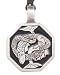 Celtic Fish Pewter Pendant Necklace