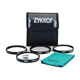 Zykkor 52 mm +1 +2 +4 +10 Close Up Filters Kit and Cleaning Cloth