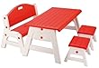 Feber - 800003168 - Jeu de Plein Air - Table Banc et 2 Tabourets