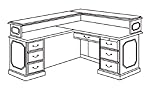 Office Furniture DMI - L-Shaped Reception Desk with Left Return - Tradition ....