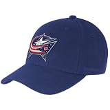 Reebok Columbus Blue Jackets Navy Blue Basic Logo Wool Blend Adjustable Hat