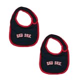 2 PACK: Baby / Infant Boys or Girls MLB Boston Red Sox Bib - Dark Blue