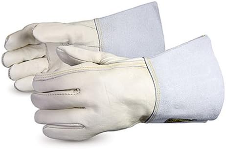 Superior 399OSSC4 Endura Cowgrain Split Leather Glove with Outseam Sewn, Work, Size 9 (Pack of 1 Dozen)
