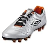 Umbro Speciali 3 Pro HG Soccer Shoes (Pearlized White/Black/Nectarine)
