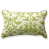 Outdoor Outdoor Lumbar Pillow in Sunbrella Softly Elegant Green - 20" x 13" - Frontgate