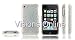 Visions Slim Iphone Hard Case Back Cover Glitter Cover Silver