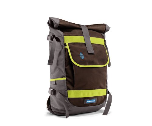 TIMBUK2 Rucksack Hemlock, dk.brown/lime-aide trim/gunmet, 31 liters, 367-2-7047