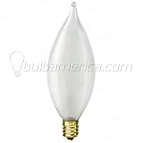 25 Pcs. 15w Candelabra Flame Frost Bulbs