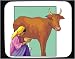 Decorated Mouse Pad with dairy, human, body, individuals, individual, persons, cow, m...