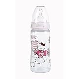 Biberon NUK polypropylène silicone Hello Kitty 300ml / lot de 2