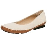  : indigo by Clarks Women's Peony Flat,Natural Leather,5 M