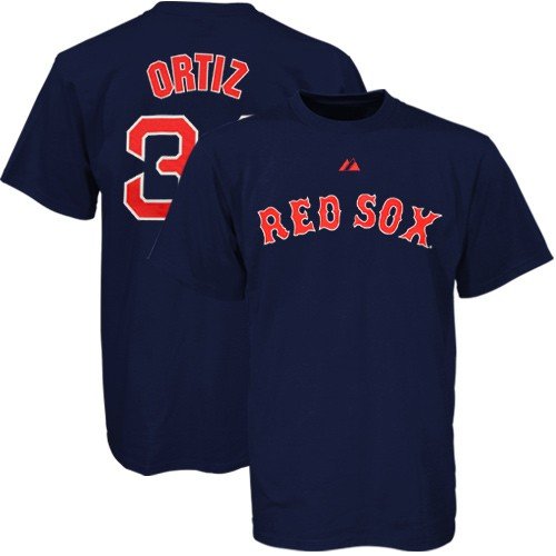David Ortiz Boston Red Sox Youth Name and Number T-Shirt (Medium)