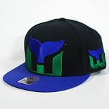 Hartford Whalers NHL 47 Brand Two Tone Blackout Colossal MVP Snap Back Hat