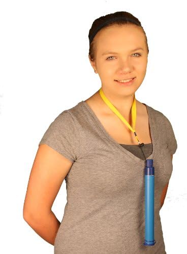 Emergency Water Filter Straw - The Minimalist Gift of Life Straw - Best Portable Water Purifiers for Outdoor Backpacking, Survival, Hiking - For Personal First-aid Kits, 72-hour kits, Food Storage, Water Storage, House - 90-Day Money Back Guarantee!