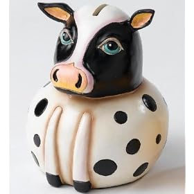 Allen Designs P4512 Cow Money Bank