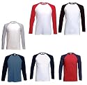 Fruit of the Loom Baseball Langarm ( Longsleeve ) T-Shirt S M L XL XXL