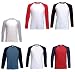 Sports : Kontrast Langarm-Shirt - Fruit of the Loom 'Baseball Longsleeve T'