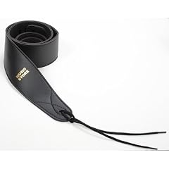 Music Store Gitarrengurt 912 A Black Leder, 6cm breit