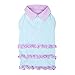 Blueberry Pet Ruffle Polo Cotton Dog Dress, Back Length 12