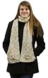 Handmade Chunky Acrylic Scarf - Cozy in Honey (Extra Large/knitted Entirely By Hand)