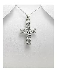 Cross Pendant Necklace In 92.5 Sterling Silver