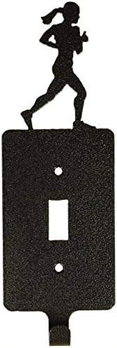 Girl Runner Sgl Switch Plate Charcoal