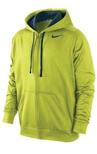 Nike Herren Kapuzenjacke KO Full Zip, bright cactus/black/black, XL, HN734320XL