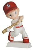 Precious Moments "Swing For the Fences" Boy Figurine, St. Louis Cardinals
