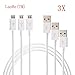 LaoHe(TM) 3 Pack High Quality Micro USB Data Cable [3.2 feet] for Samsung Galaxy S4 S3 S2 I9500 I9300 I9100/ Galaxy Note 1 2 Note I II, Nokia Lumia, Google Nexus 10, Google Nexus 4, Samsung Galaxy Note, Samsung Galaxy Tab, Google Nexus 7, Windows Phones, LG HTC Blackberry Sony, Android Tablets, and Android Phones (White)