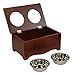 A A Pet Project Chocolate Brown MDF Small Pet Food Server and Storage Box - 15.75